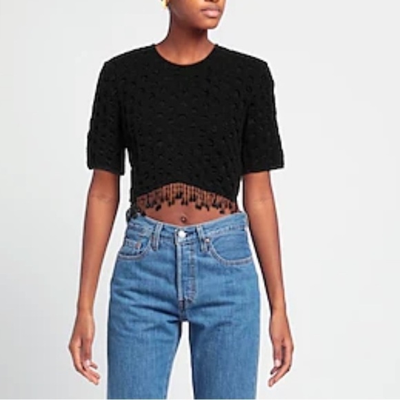 Ganni beaded top black - Picture 4 of 14